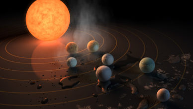 Primeira evidência considerável de água encontradas no sistema TRAPPIST-1