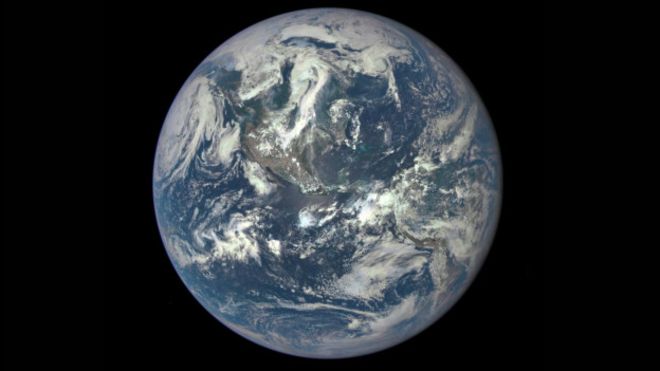 imagem da Terra feito por satélite americano