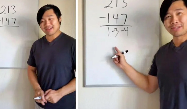 Professor de matemática mostra uma maneira mais fácil de somar e subtrair números grandes